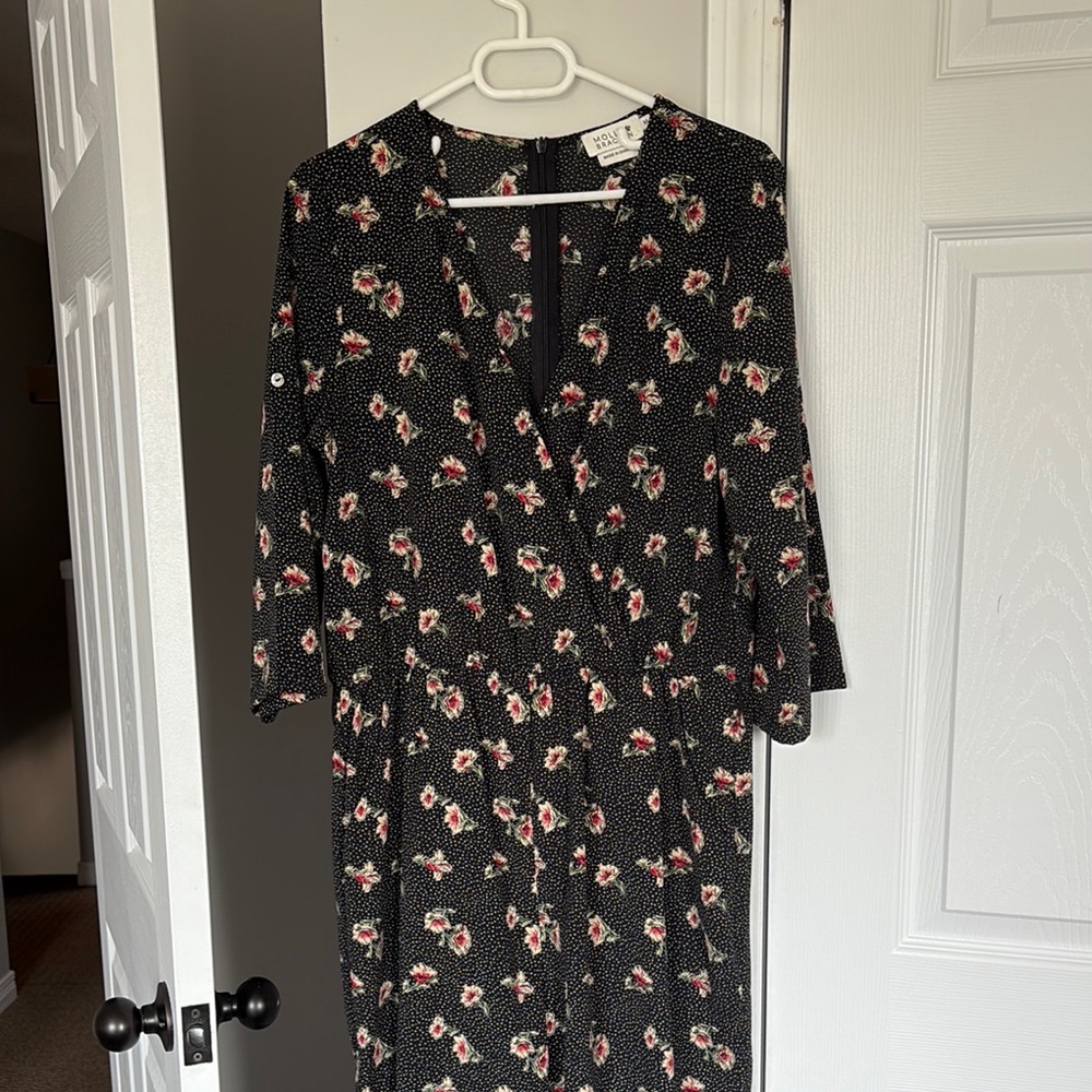 Molly Bracken Black Floral Romper